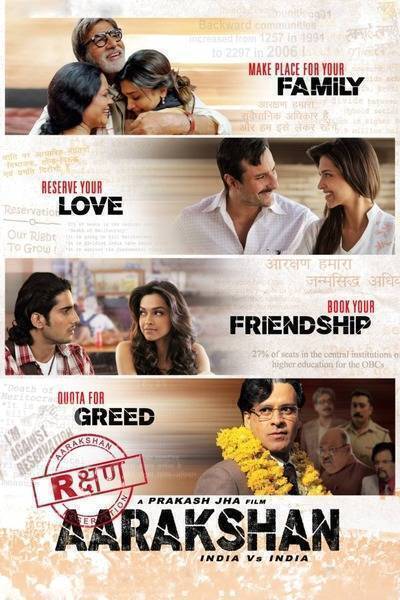 Aarakshan Hindi Dubbed Movie Poster (2011)