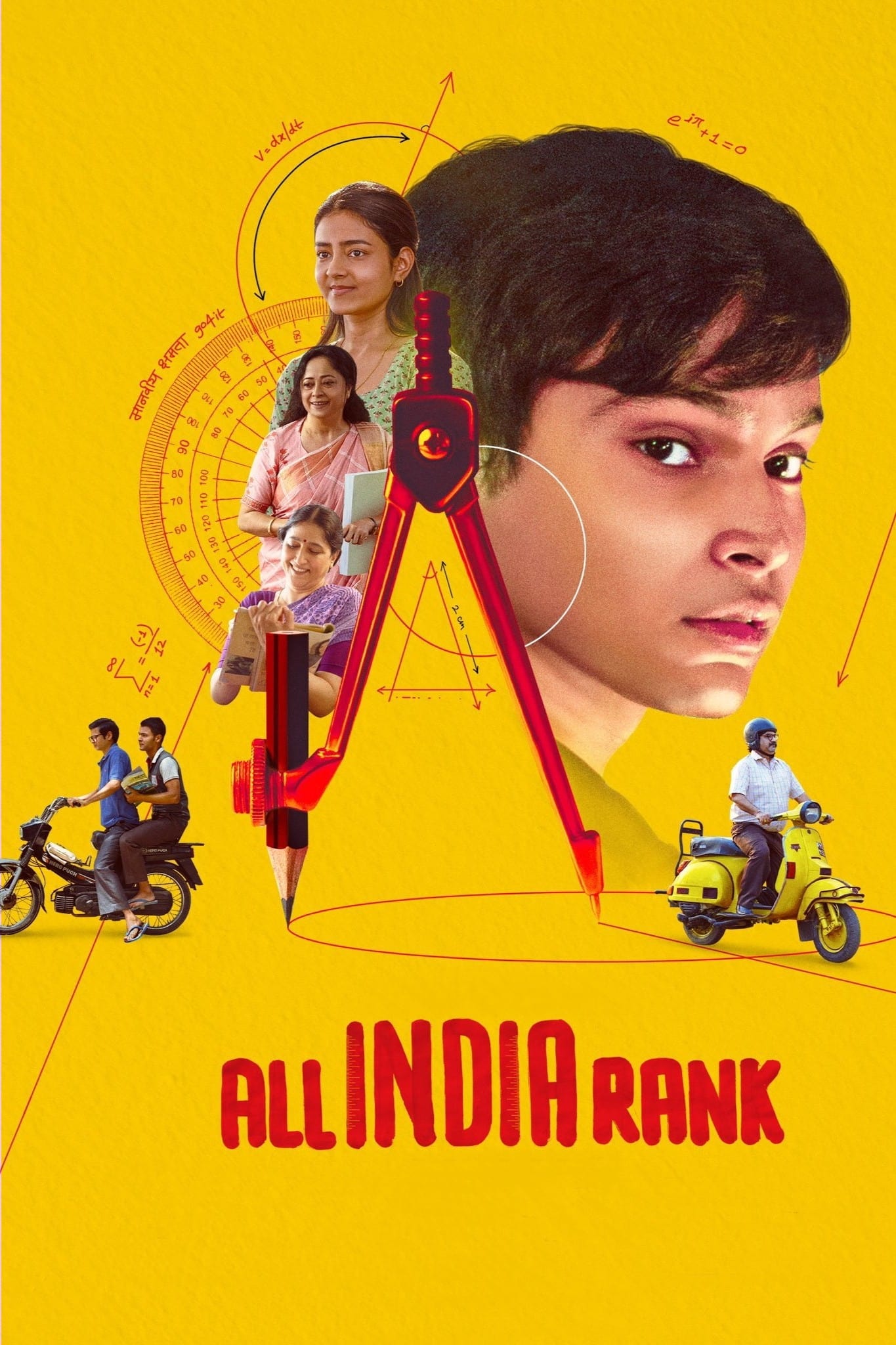 All India Rank Hindi Dubbed Movie Poster (2024)