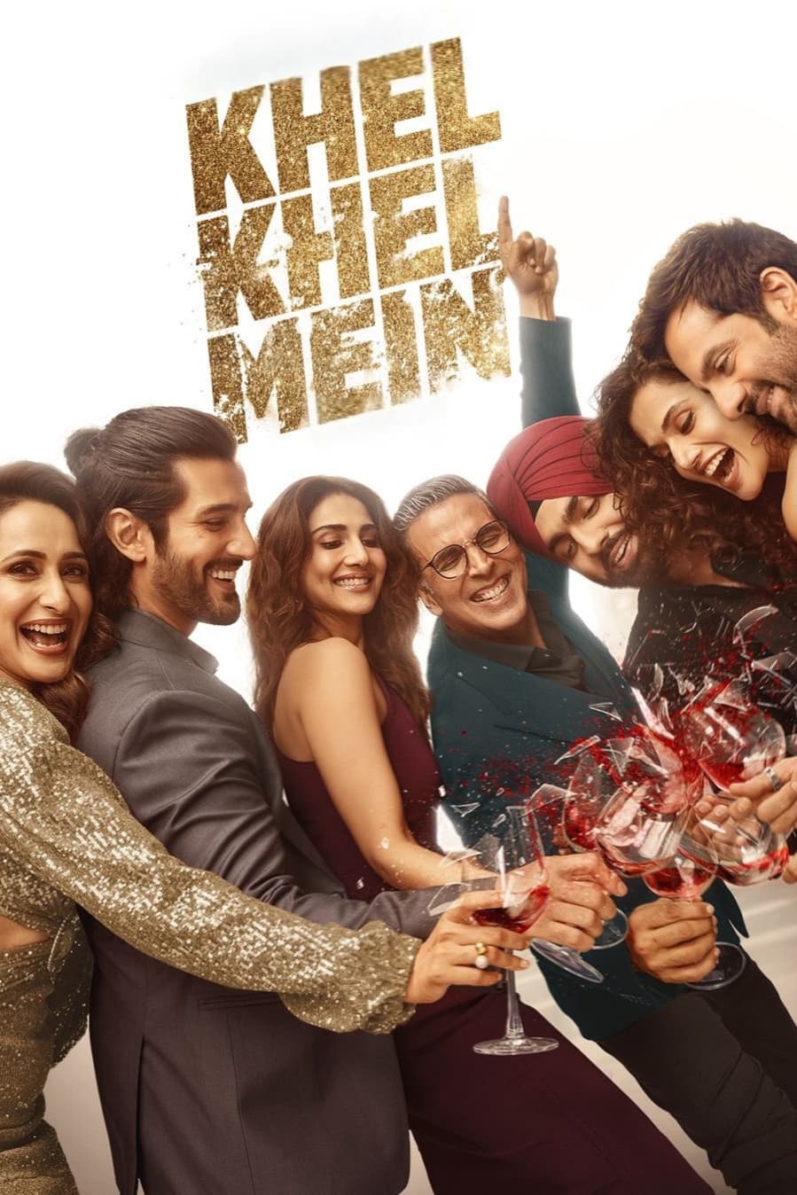 Khel Khel Mein Hindi Dubbed Movie Poster (2024)